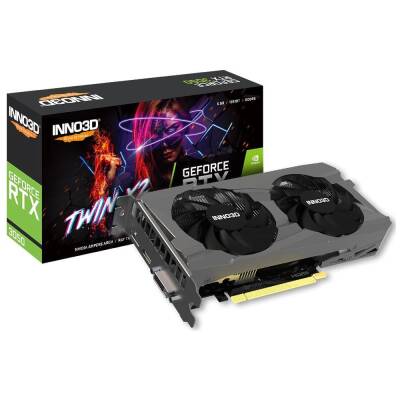 Inno3D RTX3050 Twin x2 6GB 96Bit GDDR6 DVI+DP+HDMI Ekran Kartı - 1