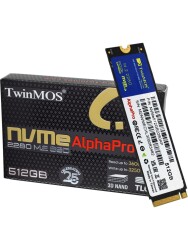 TwinMOS NVMe512GB2280AP 512GB M.2 PCIe Gen3 NVMe SSD (3600-3250Mb/s) - 1