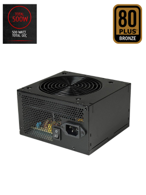 XASER 500W 80+ Plus Bronze Power Supply Pc Güç Kaynağı - 1