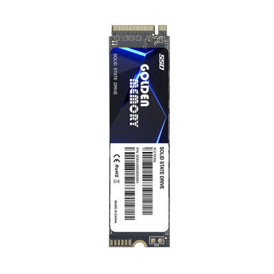 XASER 512GB M.2 NVMe 2200/1800 MB/s Golden Memory SSD - 3